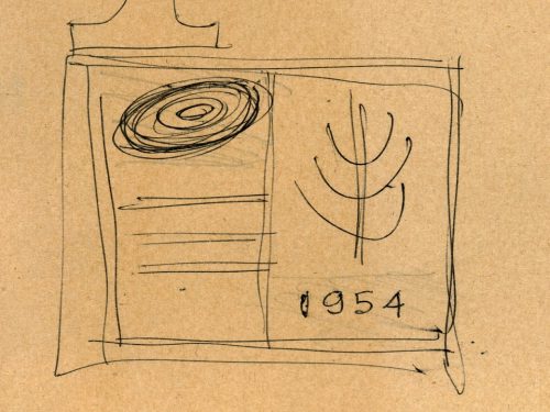 Early sketches of the Burwood Teachers’ College emblem.