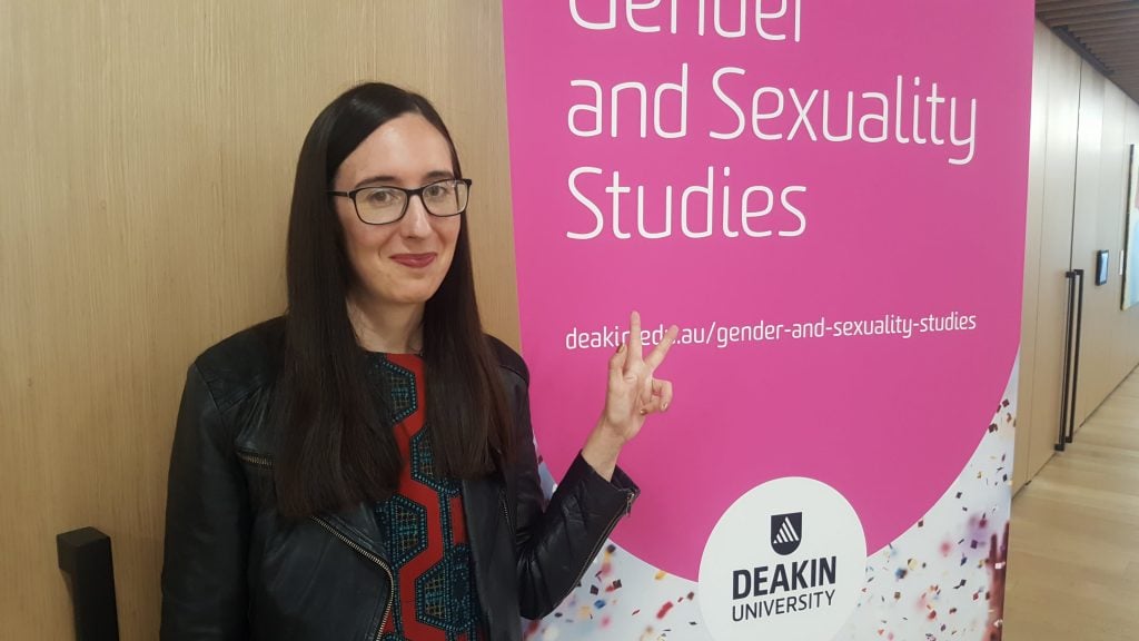 Rosemary Overell at Deakin First Fridays on Queer Will