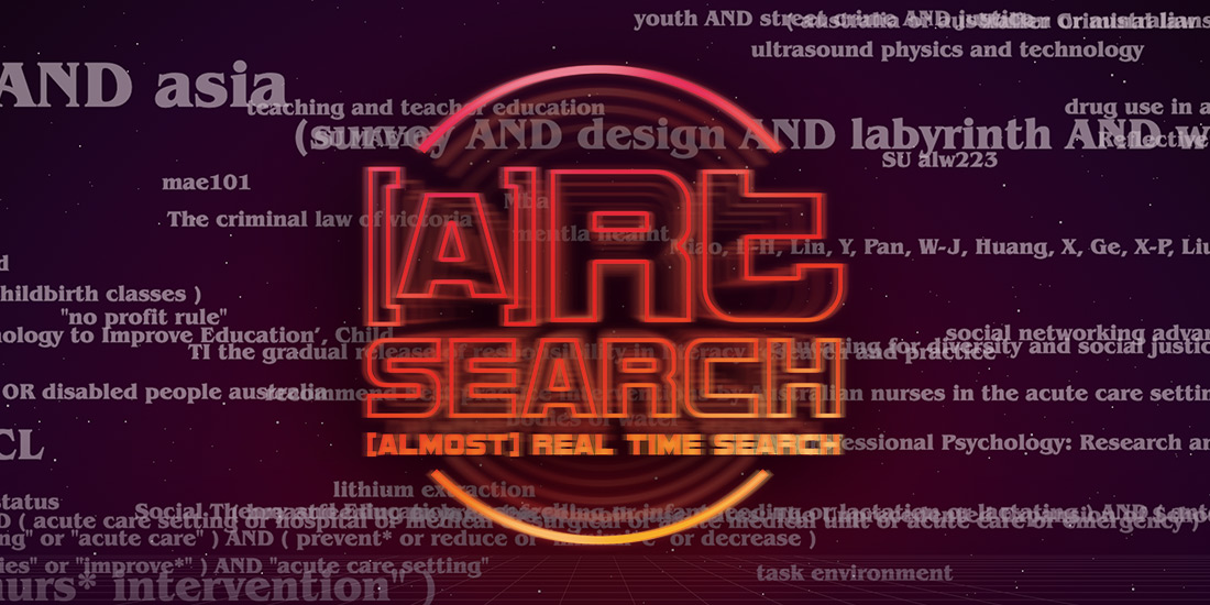 almost real time search display header