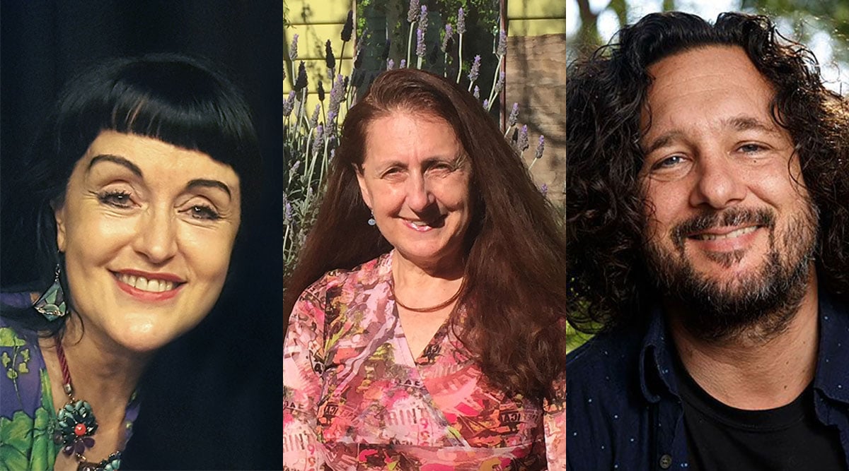 Three profile images alongside one another. From left to right the images feature Dr Maria Pallotta-Chiarolli, Teresa Capetola and Tyson Yunkaporta