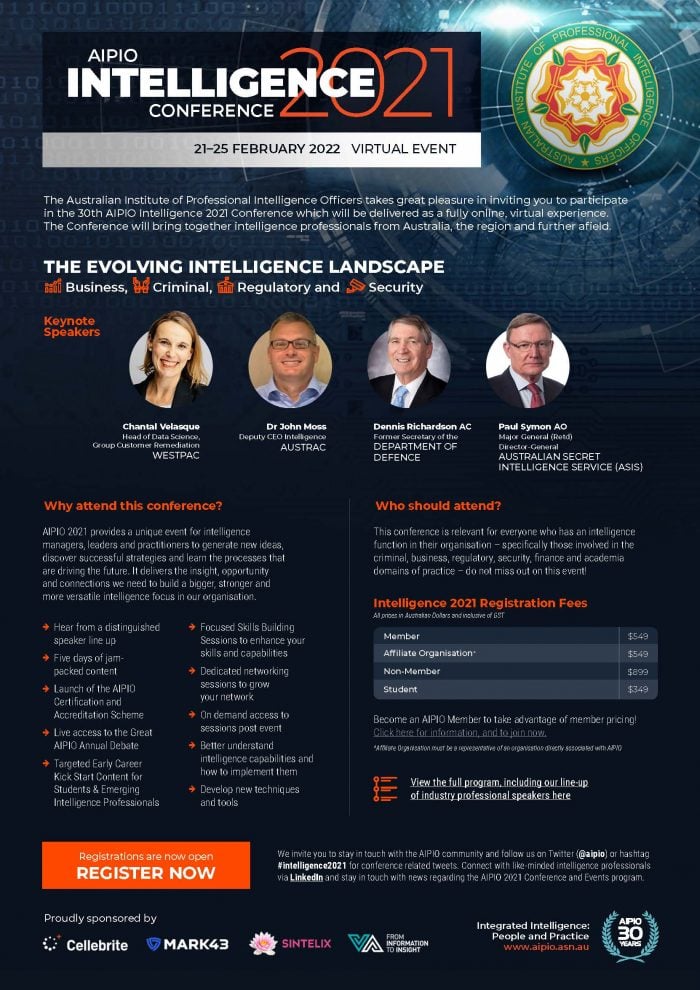 Australian Institute of Professional Intelligence Officers Intelligence