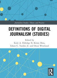 Book cover image of 'Definitions of digital journalism (studies)