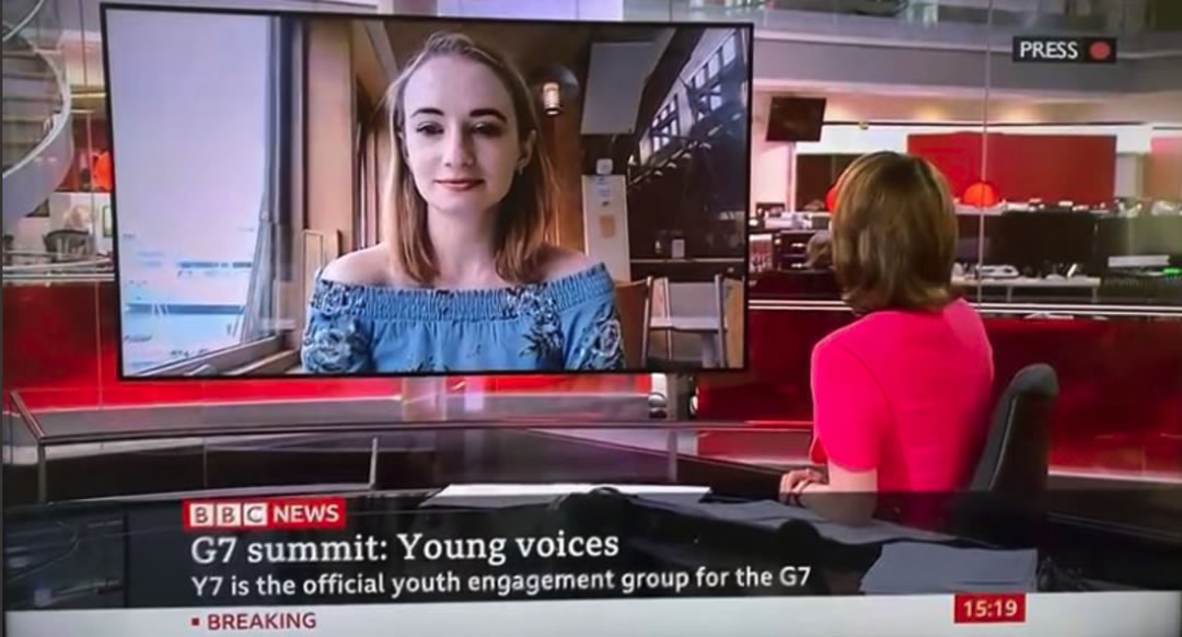 Youth G7 on BBC news