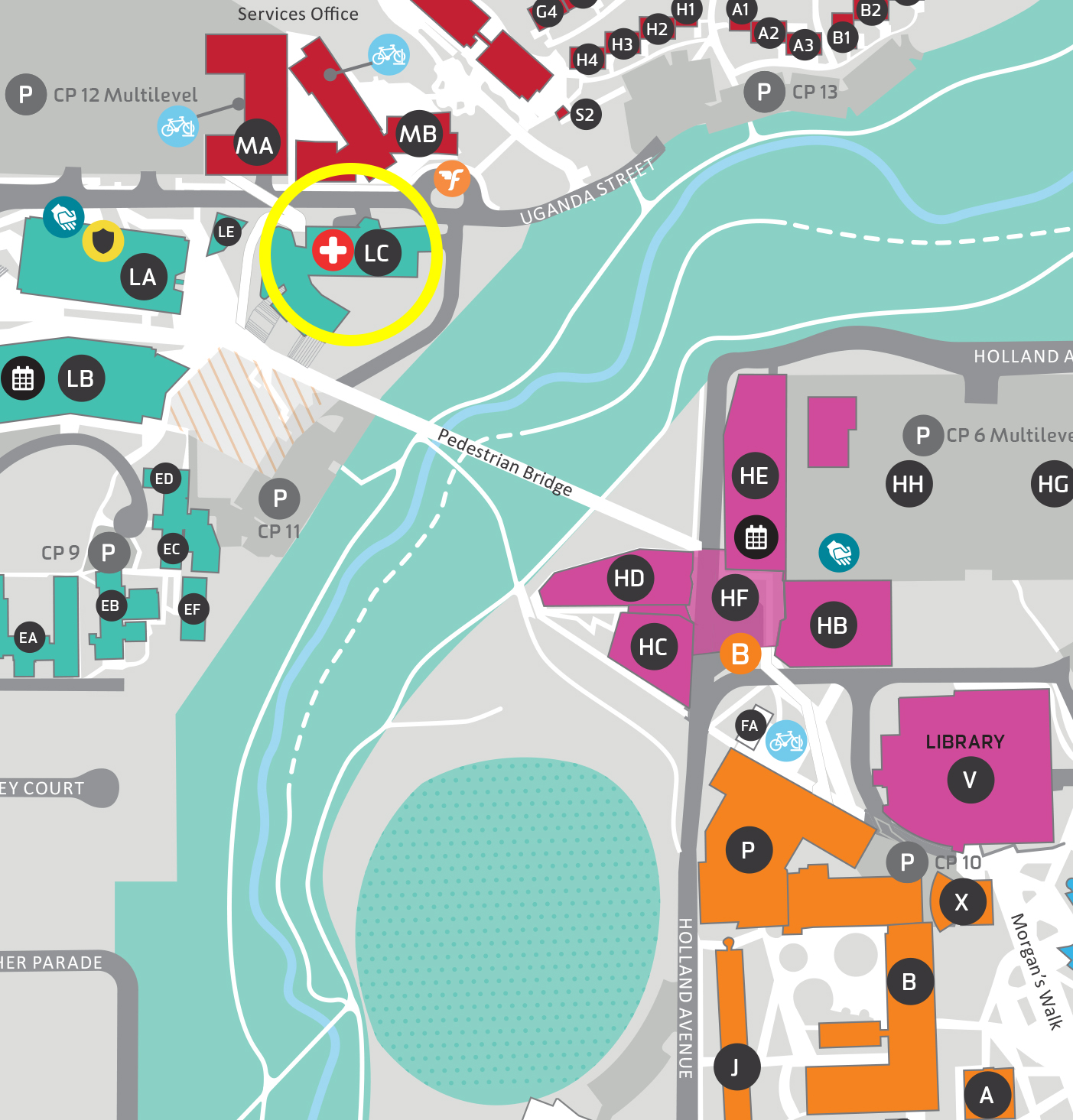 Burwood Hospital Map