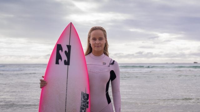 Pro surfer and Deakin student Bella Nichols