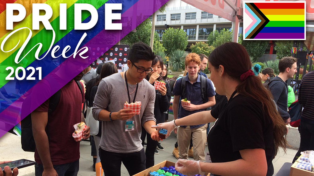 Students during a previous year's Pride Week event at Waurn Ponds