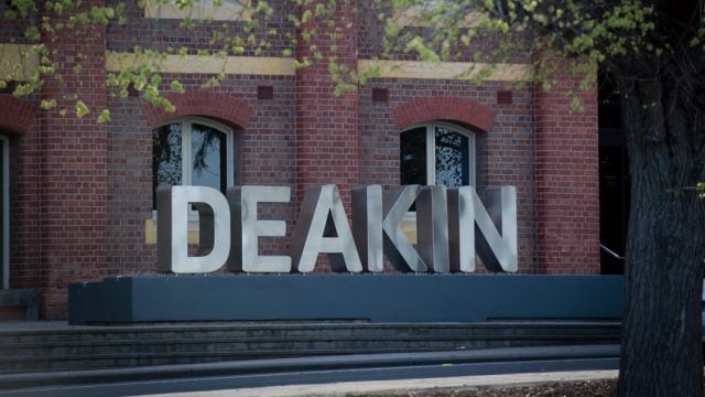 Deakin signage at Waterfront Campus