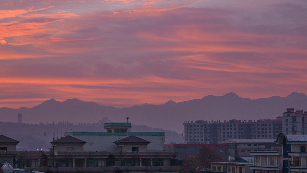 Dawn over Kabul, Afghanistan