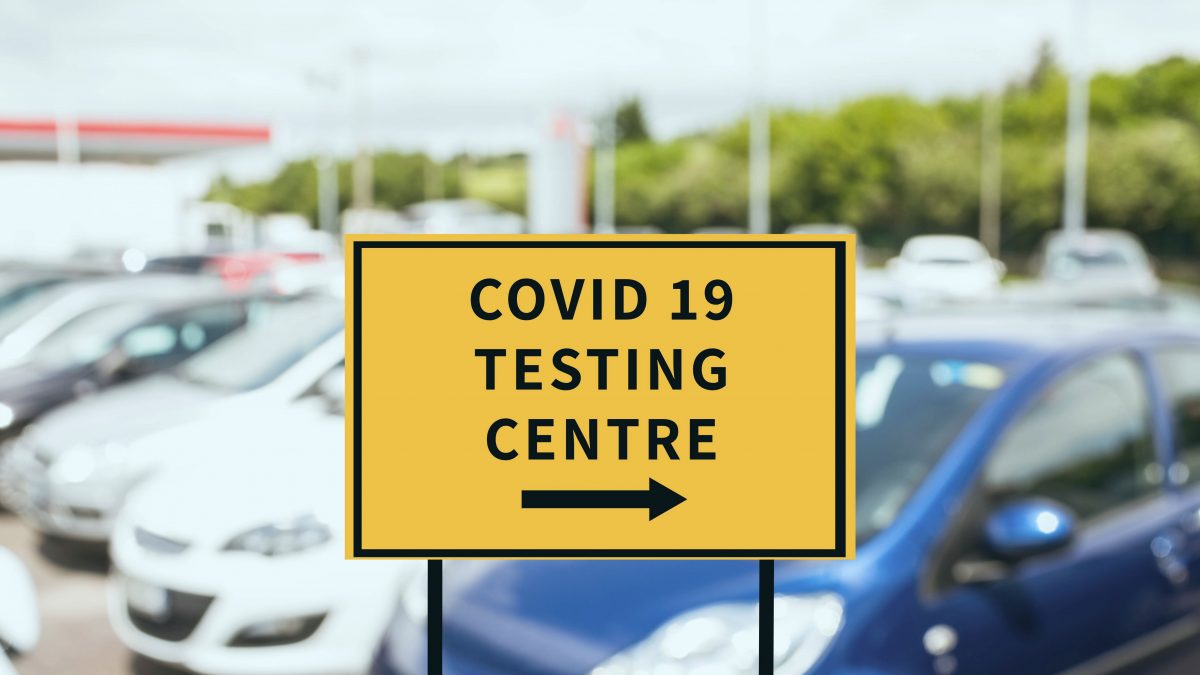 pic of covid testing site