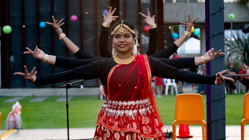 Dancers at a Deakin Diwali Festival