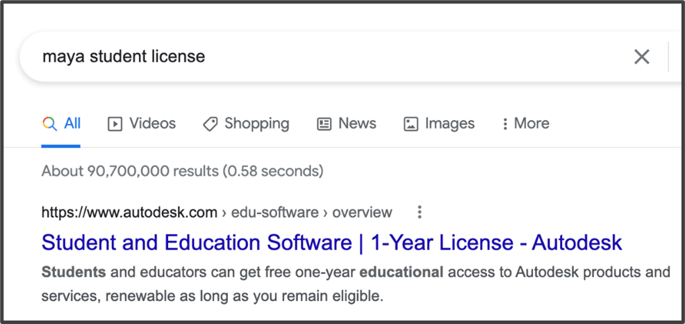 Search results for student software licences