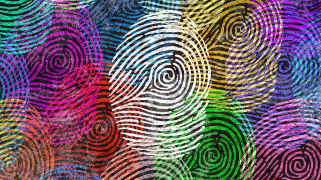 Graphic illustration of fingerprints