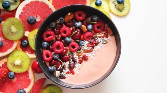 Berry and yoghurt bowl