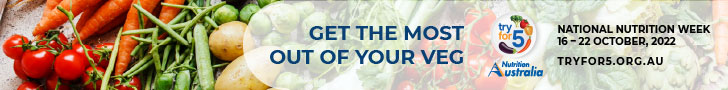 Get the most out of your veg. Tryfor5. Nutrition Australia. National Nutrition Week 16–22 October, 2022. TryFor5.org.au