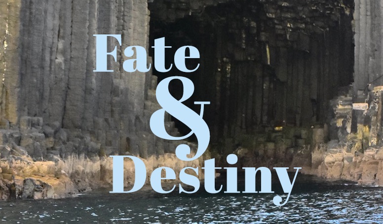 fate and destiny words over an image of water