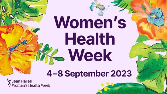 Women's Health Week 2023 event banner