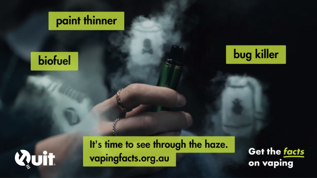 Quit. Get the facts on vaping.