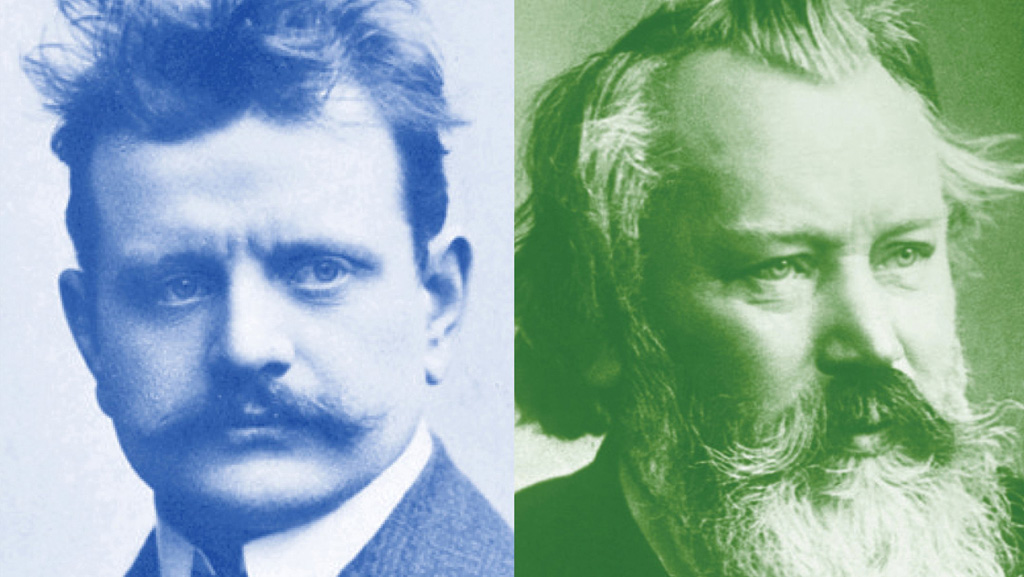 Composers Brahms and Sibelius