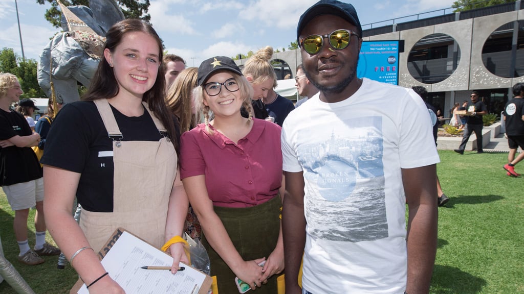 Students at an Orientation event at Waurn Ponds Campus
