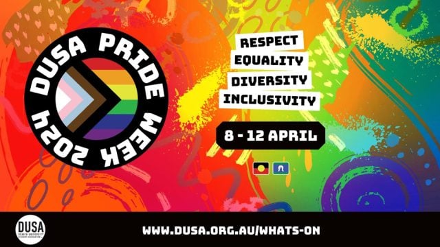2024 DUSA Pride Week branding