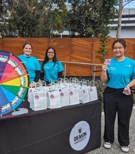 Wellbeing Ambassadors at a You CAN Ask That stall event on campus