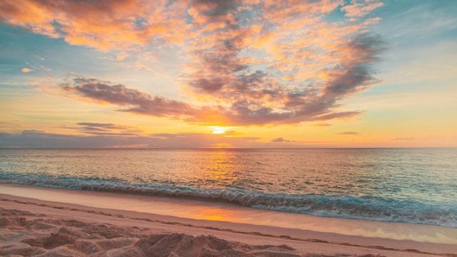 Sunset at the beach