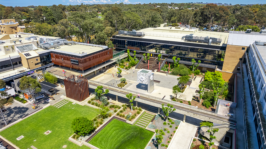 Aerial view of Waurn Ponds Campus