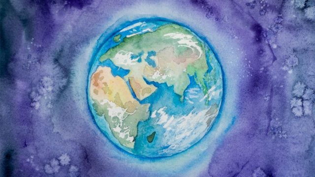 Watercolour of Earth